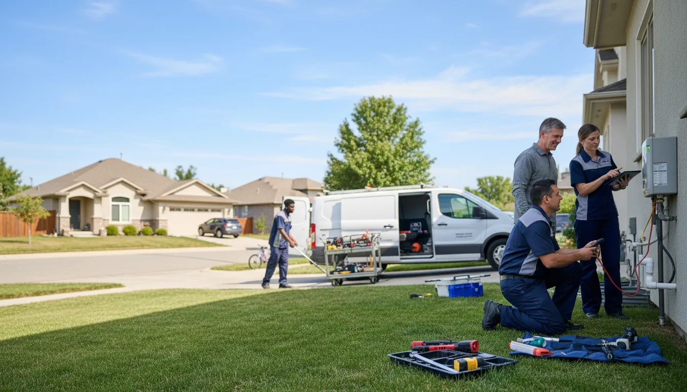 Tankless water heater service in Franklin, KS